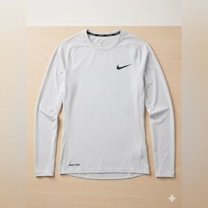 Nike Light Gray Dri-FIT Long Sleeve Shirt